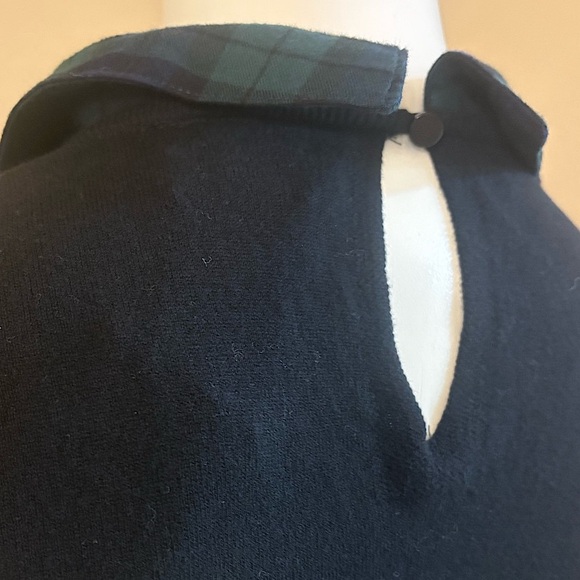 J. Crew NWT Long Sleeve Shirt Black Green Plaid Colar Soft Cotton Size Large - Picture 4 of 10